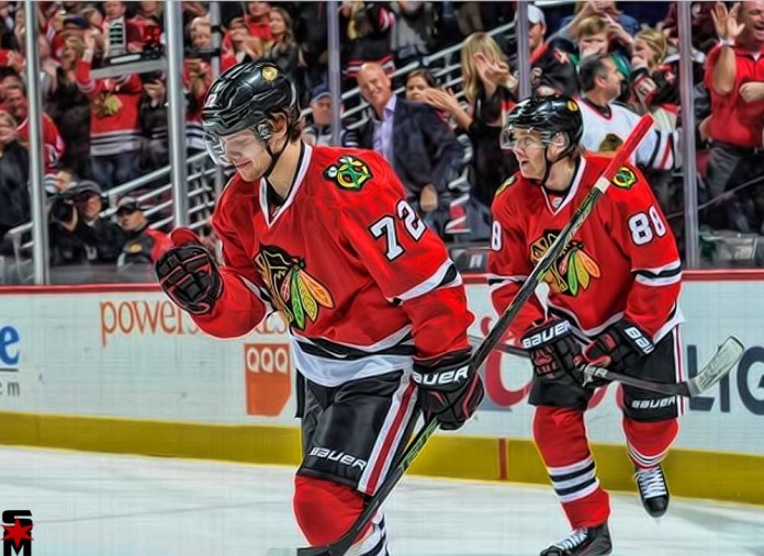 Patrick-Kane-and-Artemi-Panarin Kane, Panarin, Blackhawks