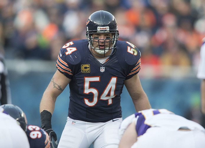 Minnesota Vikings v Chicago Bears brian urlacher