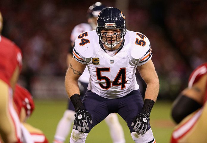 Chicago Bears v San Francisco 49ers brian urlacher