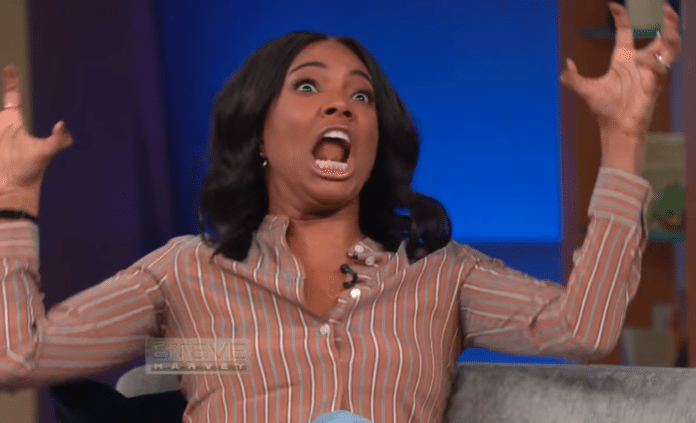 Gabrielle Union Steve Harvey gabrielle union goes full shining steve harvey show