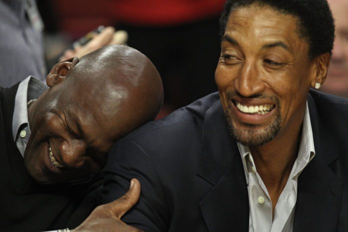 Michael Jordan Scottie Pippen scottie pippen happiest man alive michael jordan retired