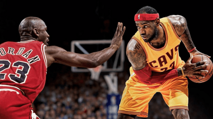 Michael Jordan Lebron James lebron vs. jordan