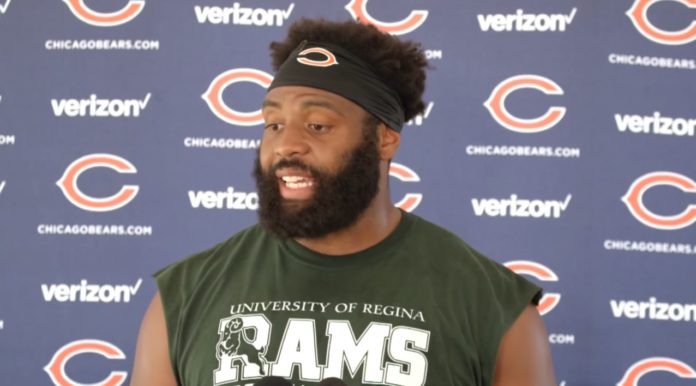 Akiem Hicks practice bears 2018 playoff