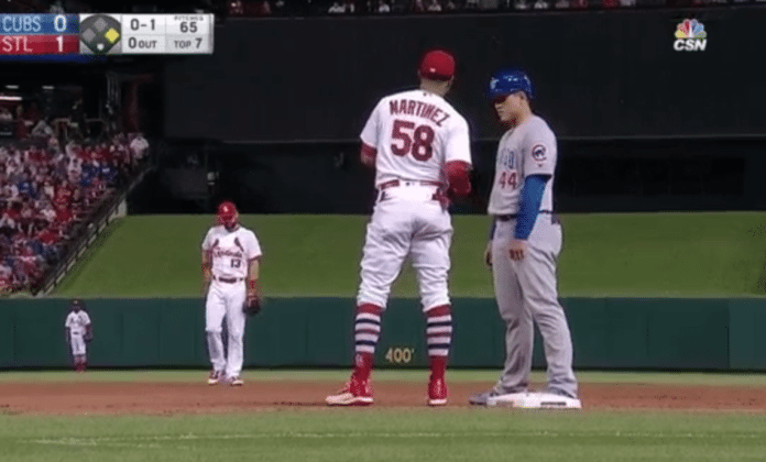 Cardinals Cubs pickoff Anthony Rizzo