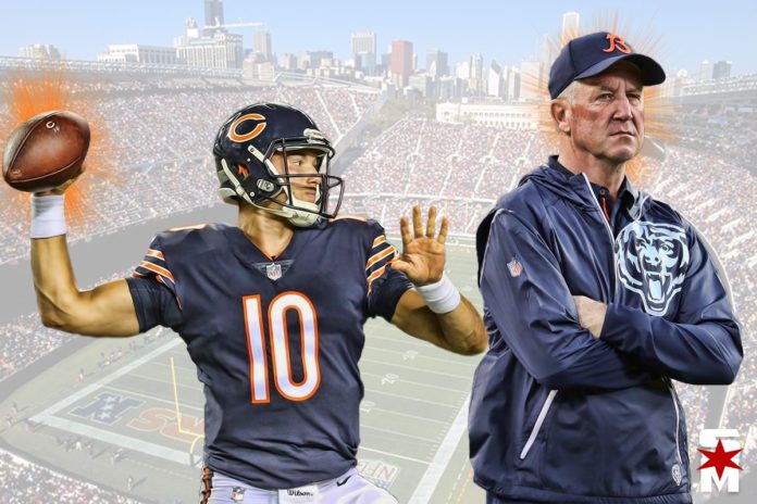 John Fox and Mitch Trubisky john fox