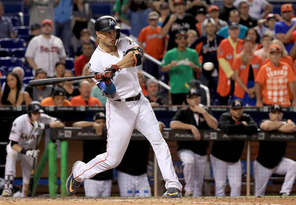 Giancarlo+Stanton+Atlanta+Braves+v+Miami+Marlins+Mx8_YAU_uNfl Stanton must approve a deal but the Yankees are on his list.