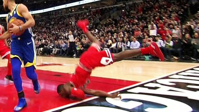 Kris Dunn face first bulls