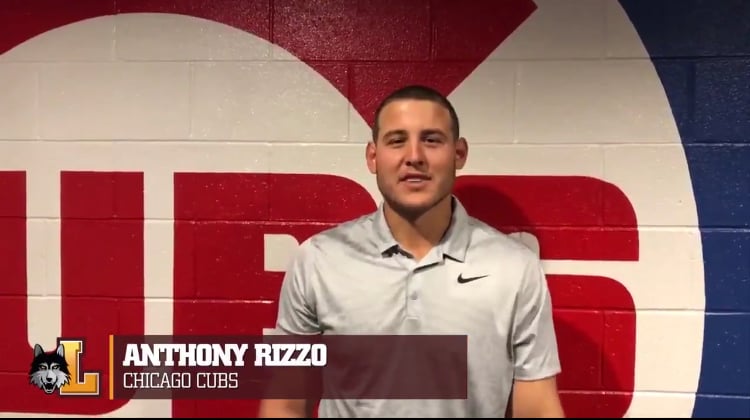 Anthony Rizzo Has A Message For The Loyola Men's Basketball Team