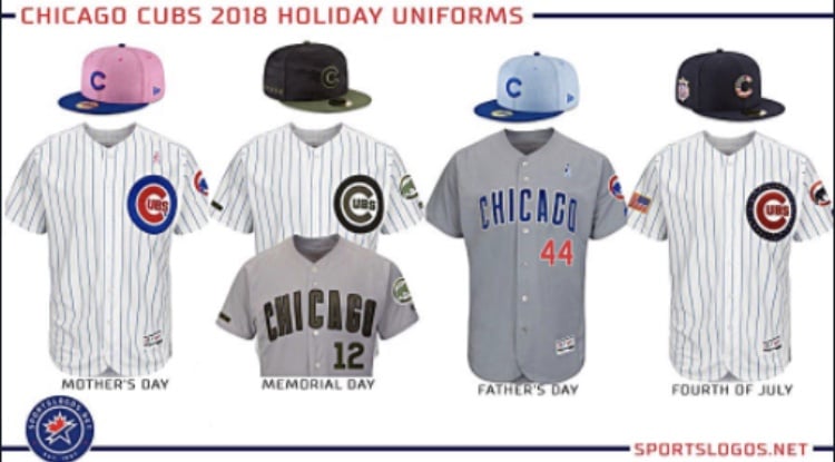 The Cubs 2018 Holiday Uniforms Are Bringing Serious Heat