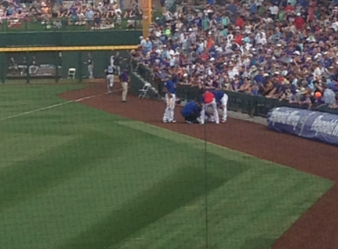 Young Rizzo collide Cubs