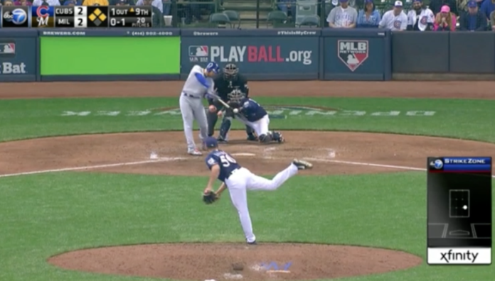 Ian Happ game winning hit cubs brewers