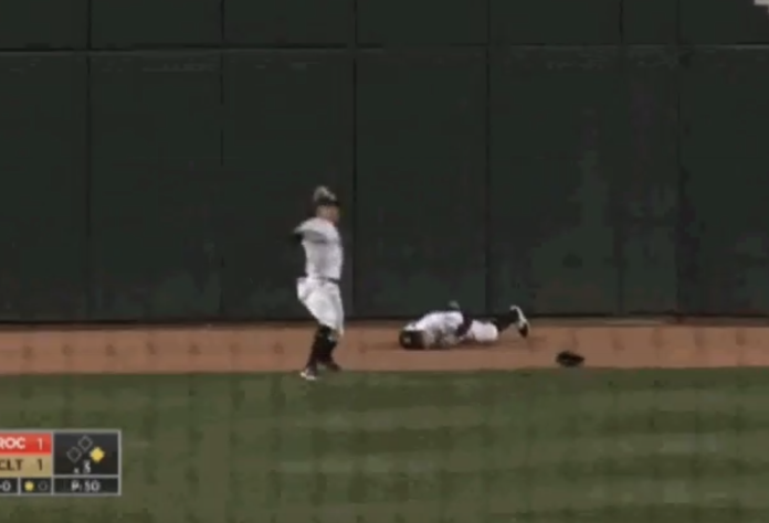 Ryan Cordell broken collarbone white sox