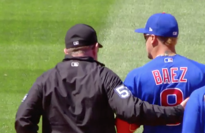 Javier Baez Rockies stealing signs
