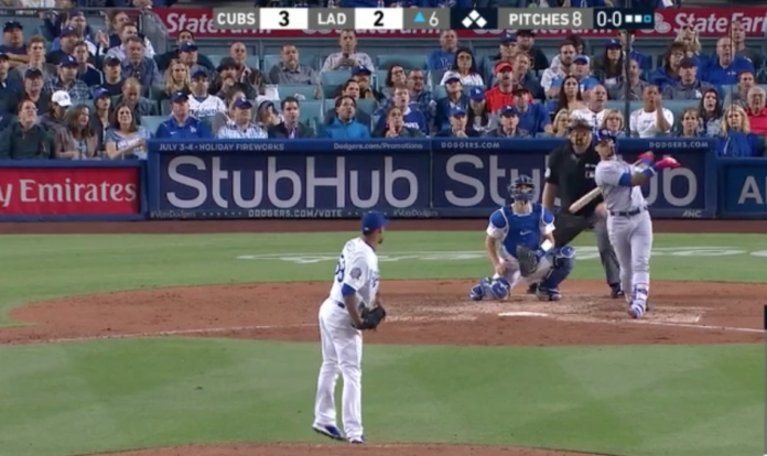 baez grand slam cubs dodgers