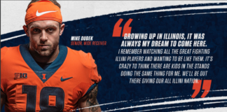 Illinois' Mike Dudek has sustained yet another knee injury