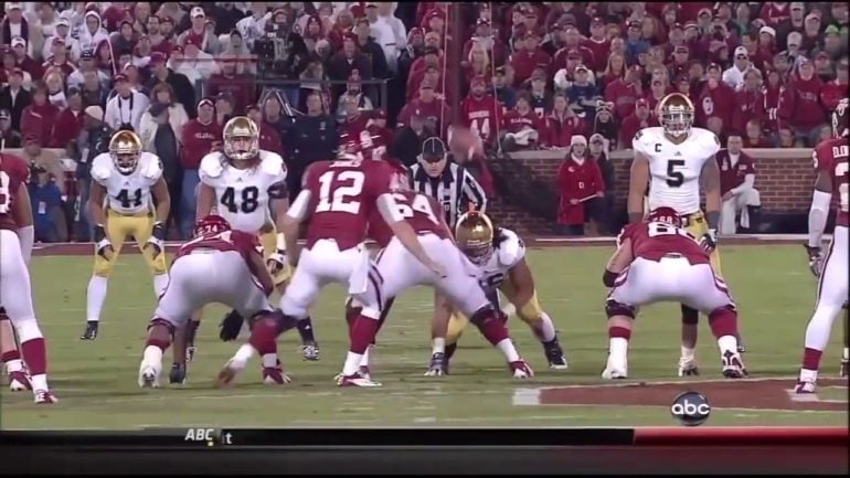 Manti T'eo Notre Dame Oklahoma 2012