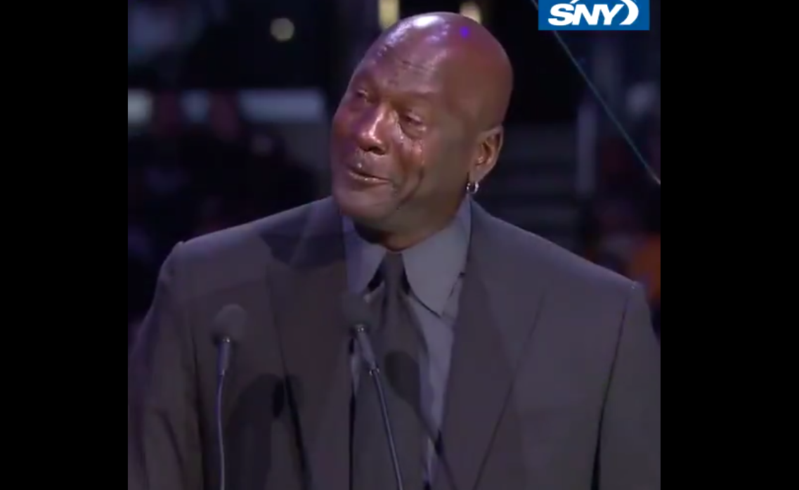 michael jordan crying after finals