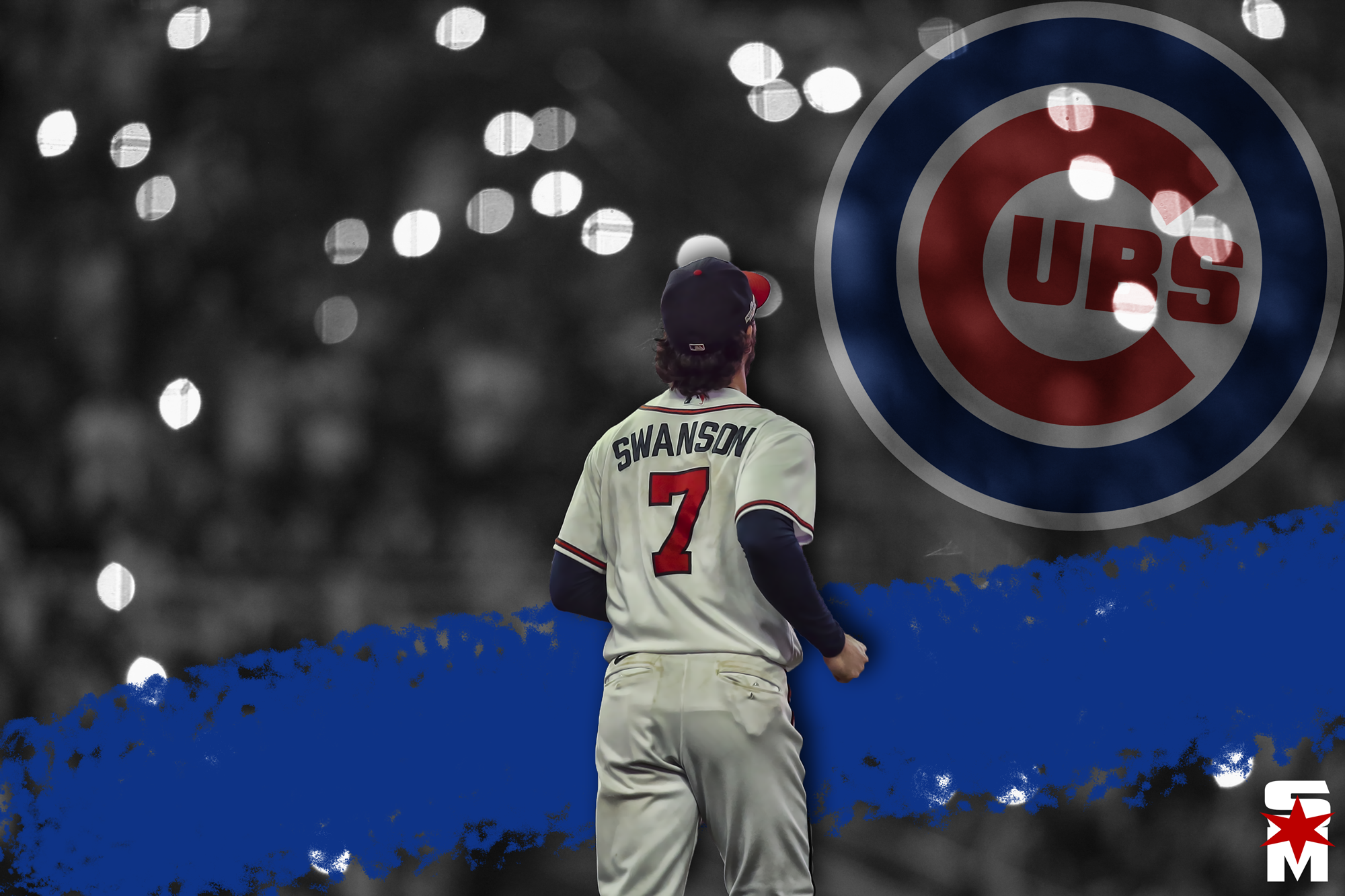 dansby swanson in a cubs jersey