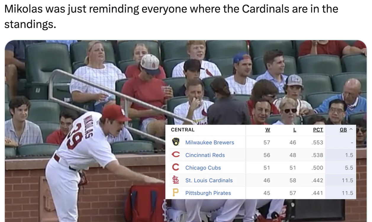 St. Louis baseball media had some unique takes on Miles Mikolas' ejection  last night - Bleed Cubbie Blue