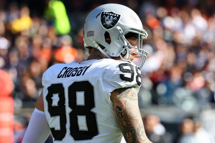 NFL: Las Vegas Raiders at Chicago Bears maxx crosby