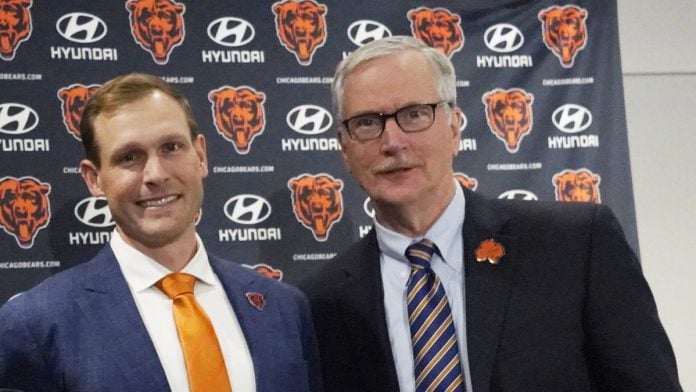 NFL: Chicago Bears Head Coach Ben Johnson Introductory Press Conference george mccaskey