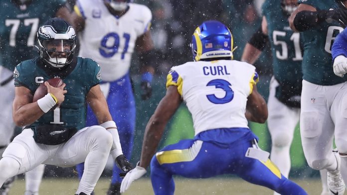 NFL: NFC Divisional Round-Los Angeles Rams at Philadelphia Eagles kamren curl