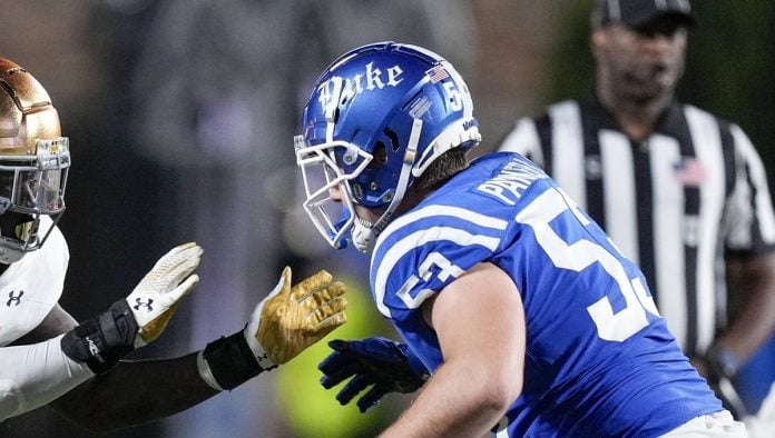 NCAA Football: Notre Dame at Duke ryan poles