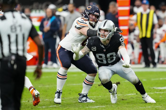 NFL: Chicago Bears at Las Vegas Raiders maxx crosby