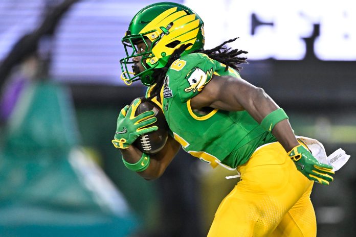 NCAA Football: CFP National Playoff First Round-Game 4-James Madison at Oregon kyle monangai